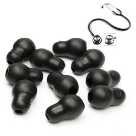 Unbranded 10Pcs Silicone Black Soft Eartips Earplug Earpieces For Littmann Stethoscope tt