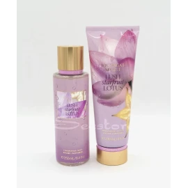 Victoria's Secret Lush Starfruit Lotus Body Mist & Body Lotion Set of 2