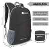 ZOMAKE Foldable Backpack Lightweight Rucksack 20L,Ultra Packable Small Backpacks Water