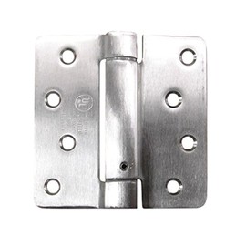 Hinge Outlet Spring Self-Closing Hinges, 4 Inch with 1/4 Inch Stainless Steel Highly Rust Resistant, 2 Pack, Adjustable Door Closing