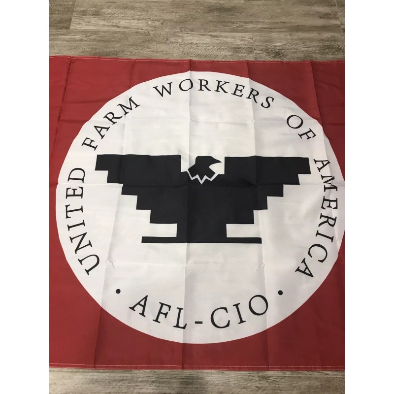 Unbranded United Farm Workers Flag 3x5ft UFW Union Black Protest
