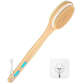 EEEKit Long Handle Bath Body Brush Dual-Sided Shower Back Scrubber Exfoliating Massager