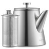 SILBERTHAL Stainless Steel Teapot with Strainer Insert (1L) Silver -