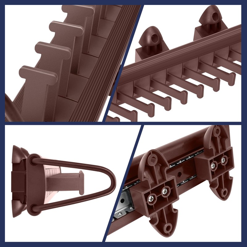 Sliding Tie Racks for Closet, 20 Tie Hanger for Men