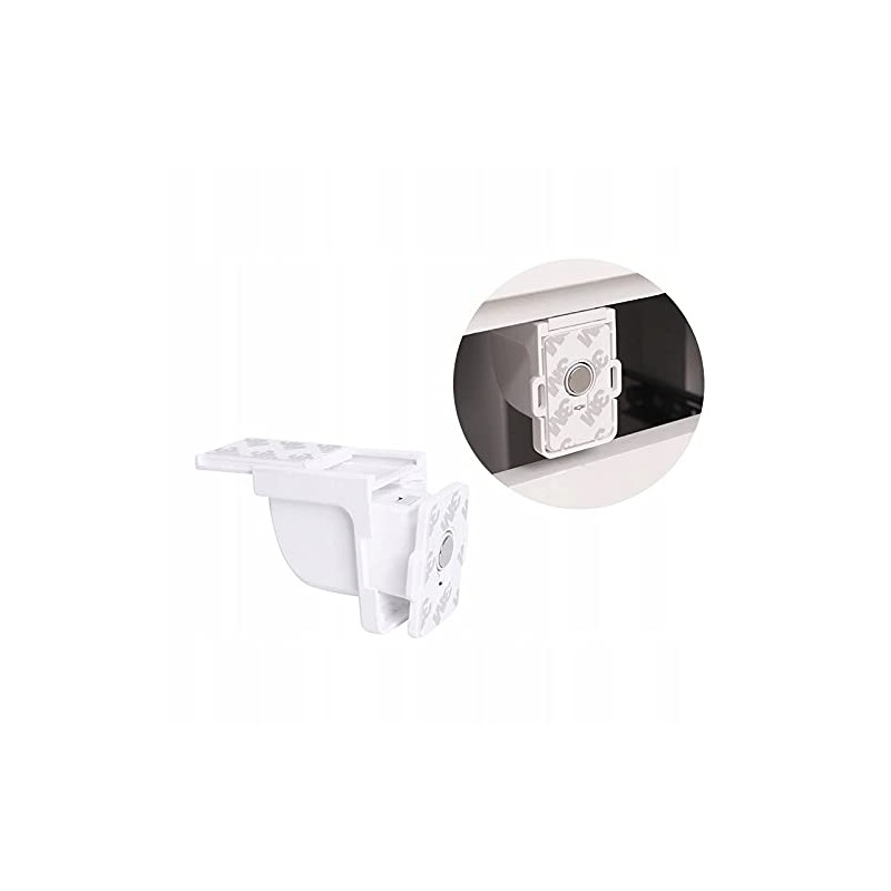 Retoo Cabinet Lock Magnetic 4 Pieces Cabinet Lock with Key