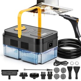 Steam Cleaner 1500W – 15s Fast Heat, Handheld Multi-Surface Steam Cleaner for Home with 6 Settings, 40.58oz Tank & 16 Accessories for Deep Cleaning Floors, Tile, Grout, Kitchen, Car, And Home