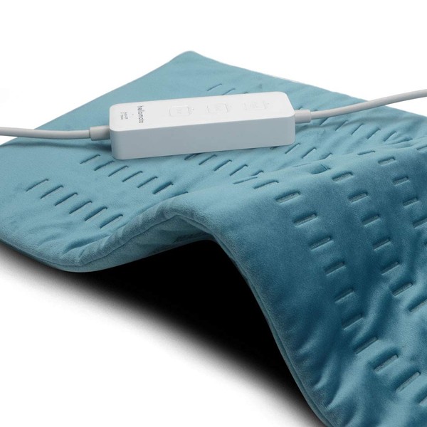 Electric Heating Pads with Moist & Dry Heat Options, Hot Heating pad for Back Pain, Neck and Shoulders and Cramps Relief, Large [12"x24"], 3 Heat Settings with Auto-Off - HG105
