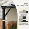 Outsunny 2 PCS 4 x 16ft Pergola Canopy Replacement, UV