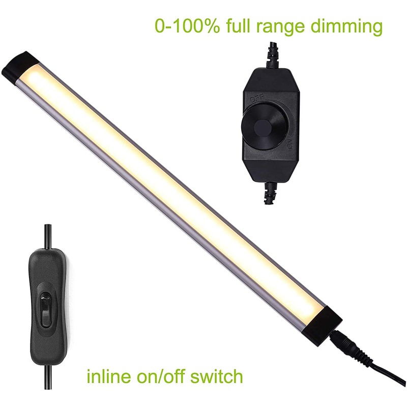 AIBOO Under-Unit Light Kitchen LED Dimmable with Cable Pack of