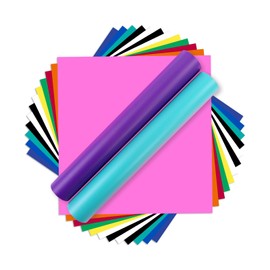 JEOJEOY Matte Permanent Vinyl - 14 Pack, 12" X 12" Bundle, Compatible with Cricut, Silhouette, for Craft Projects, Indoor/Outdoor Use