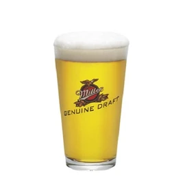 Miller Genuine Draft MGD Signature Beer Pint Glass