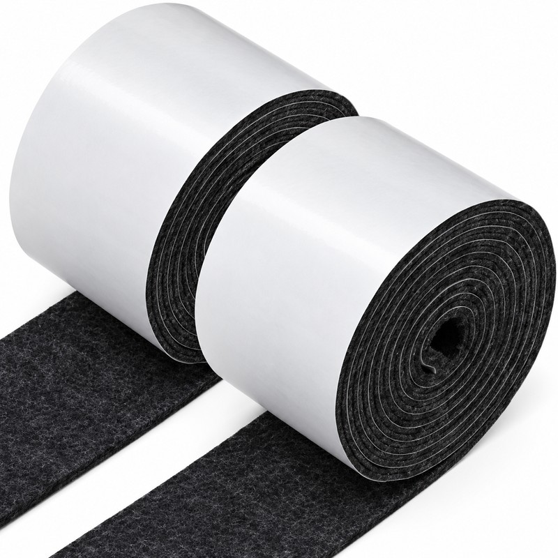2-Pack Self-Adhesive Felt Furniture Strips for Floor Protection – 39.4
