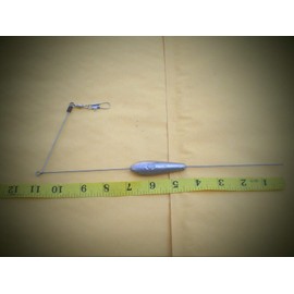 5 Pcs. Bottom Bouncer Fishing Weights Sinker Fishing Supplies Gear and Equipment 3 Oz. Stainless Steel Wire .045x11 Leg X 4" Arm