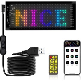 LED scoreboard with RGB lighting, app control, remote control, USB port, programmable display