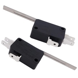 HiSport Micro Limit Switch V-153-1C25 - Compatible with Arduino, Momentary Long Straight Hinge Lever Arm SPDT Snap Action Type 10 PCS