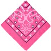TWAYFEL Hot Pink Bandana Scarf with Star and Pattern Single