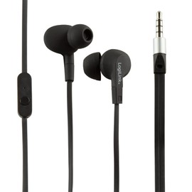 LogiLink HS0042 Waterproof (IPX6) Stereo In-Ear Headset, Black