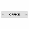 OptiV Clear Acrylic Office Sign by ViroDisplay® – Customisable 250