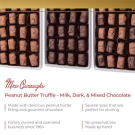 Mrs. Cavanaugh’s Peanut Butter Truffle | Fancy Old Fashioned Milk & Dark Chocolate Gift Box Candy & Sweets | 5 lb Mixed Chocolate