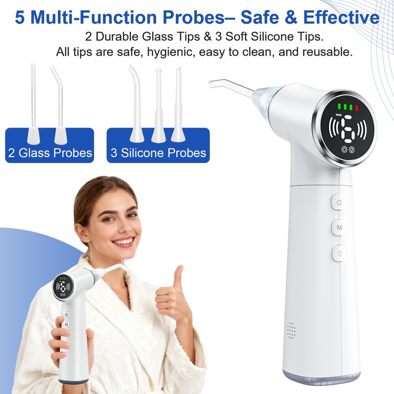 Tonsil Stone Vacuum Remover with LED Light Upgraded Electronic Oral