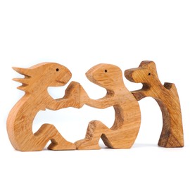 Wooden Pet Carvings, Pet Memorial Gifts for Dog, Loss of Dog Sympathy Gifts, Dog Bereavement Gifts, New Year Gifts,Valentines Day Gifts for Him, White Elephant Gifts for Lost Dog Owners