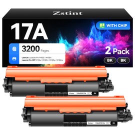 17A Black Toner Cartridge 2-Pack High Yield with Chip Replacement for HP 17A CF217A Toner Cartridges Compatible with HP LaserJet Pro MFP M130fn M130fw M130nw M130a M102w M102a M130 M102 Series Printer