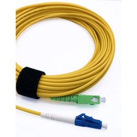 Elfcam - 5 m Fibre Optic Cable SC/APC to LC/UPC Simplex Singlemode 9/125 µm, Fibre Optic Cable LSZH (5 m)
