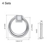 sourcing map 4 Sets Modern Drawer Pull Handles Drop Ring