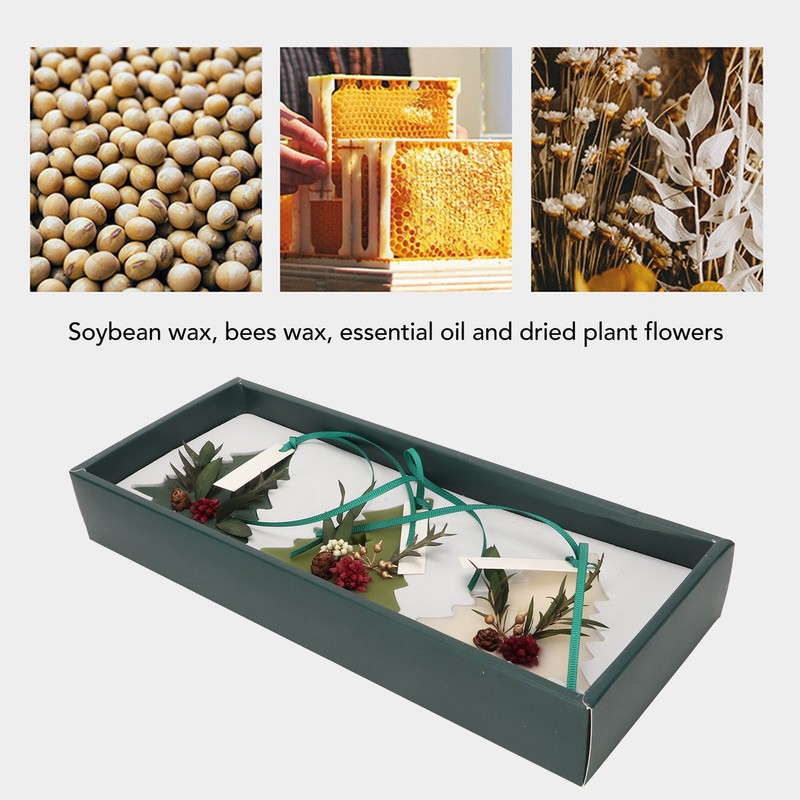 3pcs Aromatherapy Tablets Different Fragrances Tree Shaped Dry Flowers Scented