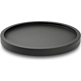 9" Black Bamboo Lazy Susan Organizer Kitchen Turntable for Cabinet Pantry Table Organization