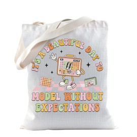 TSOTMO SLP Gift AAC Gift Speech Therapy Gift Model AAC Tote Bag For Speech Therapist AAC SPED Teacher Gift (EXPECTATIONS)