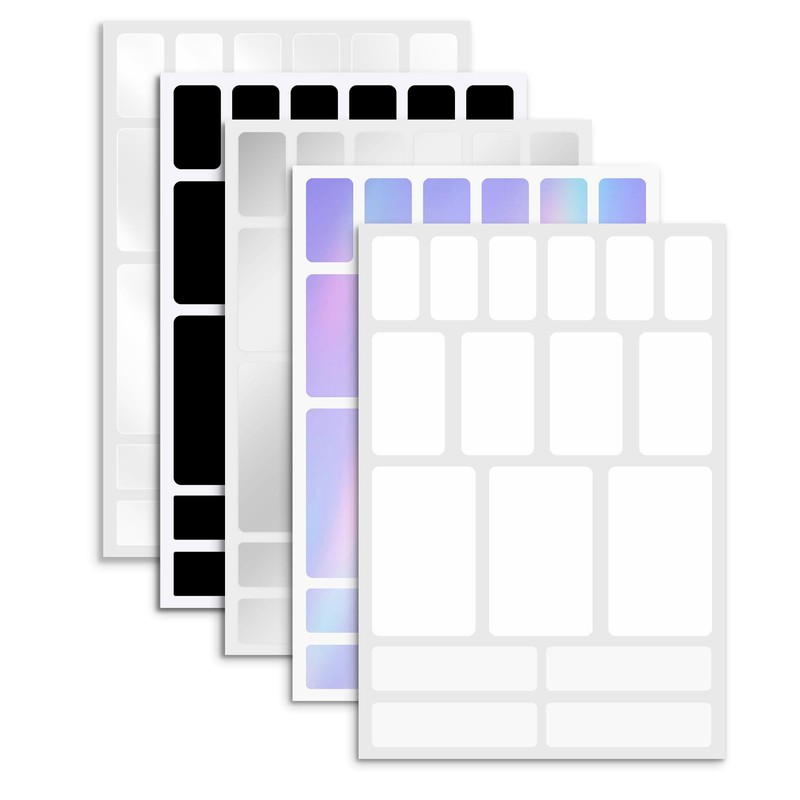JIEHENG 170Pcs Clear Removable Labels for Jars,for Storage Bins,for Food