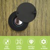 UFURMATE Door Viewer Cover, 2 Pcs Black Brass Security Door