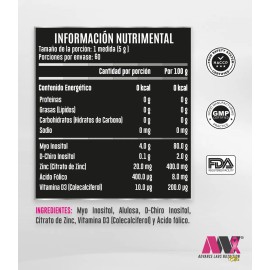 🌸⚖️ Myo & D-Chiro Ella Inositol 40:1 – Sin Sabor 60 Servicios (Advance Nutrition) ✨💊