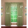 Today's Curtain Emelia Original Voile Panel 95", Dusty Leaf, 60"
