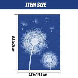 24 Sheets Sun Print Paper Kit Cyanotype Paper, A5 Solar Drawing Paper Sensitivity Nature Sun Printing Paper for Kids Adults Arts Crafts DIY Project (5.8 * 8.3 inch)