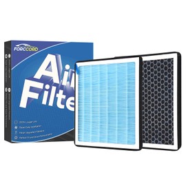 Forccord 2-Pack UPGRADED HEPA Cabin Air Filter Fits for JEEP CHEROKEE 2019 2020 2021 (ONLY FIT L4 2.0L/2.4L& V6 3.2L) Activated Carbon Cabin Filter Replacement for CF12307(Not fit Grand Cherokee L）