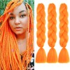 BALINGHAIR Braiding Hair Extensions Orange Braids Hair Hot Water Setting