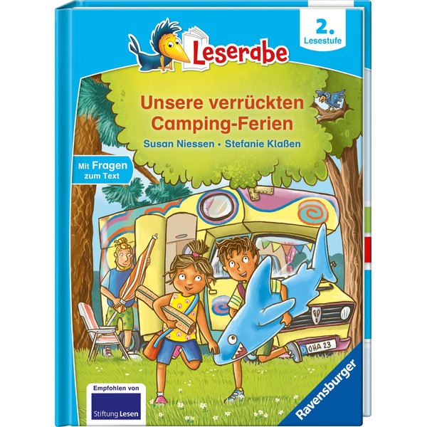 Unsere verrückten Camping-Ferien - lesen lernen mit dem Leseraben -