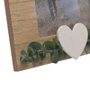 Love Story Wooden Photo Frame - Eucalyptus and Love Heart