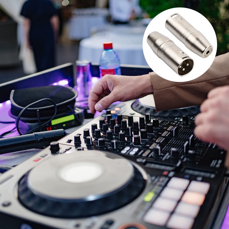 XLR 3-Pin Male to 3.5 mm Female Audio Adapter 3.5