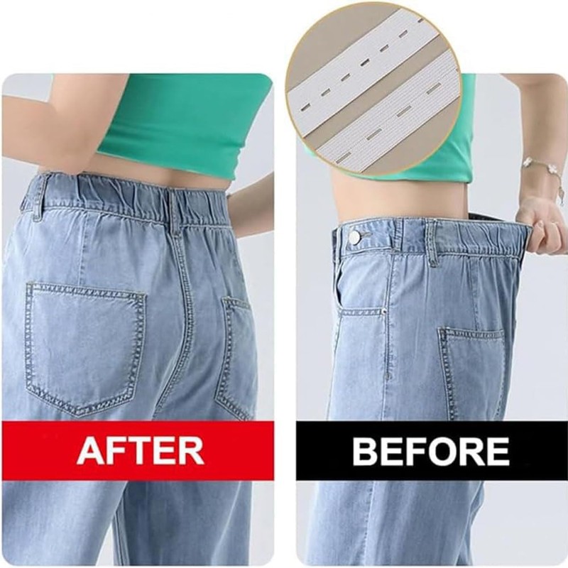Kids Waist Adjuster Jean Pants Tightener for Waist Button Clips