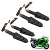 4Pcs Motorcycle LED Turn Signals Daytime Running Lights Blinker Front
