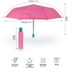 PERLETTI Multicoloured Automatic Umbrella for Women with Dots - Pocket