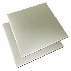 High Logic 59036 TQOOL Magnetic Attachment, Cutting with Scissors, Easy to Fold, Kitchen Panel, Wall Decor, Steel Panel, 7.9 x 7.9 inches (20 x 20 cm), Silver, 2 Pieces