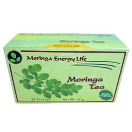 Moringa Tea Bags Original 28 (Keto, Detox, Paleo, Vitamin & Minerals, Vegan, Gluten-Free, Non-GMO, Caffeine-Free)