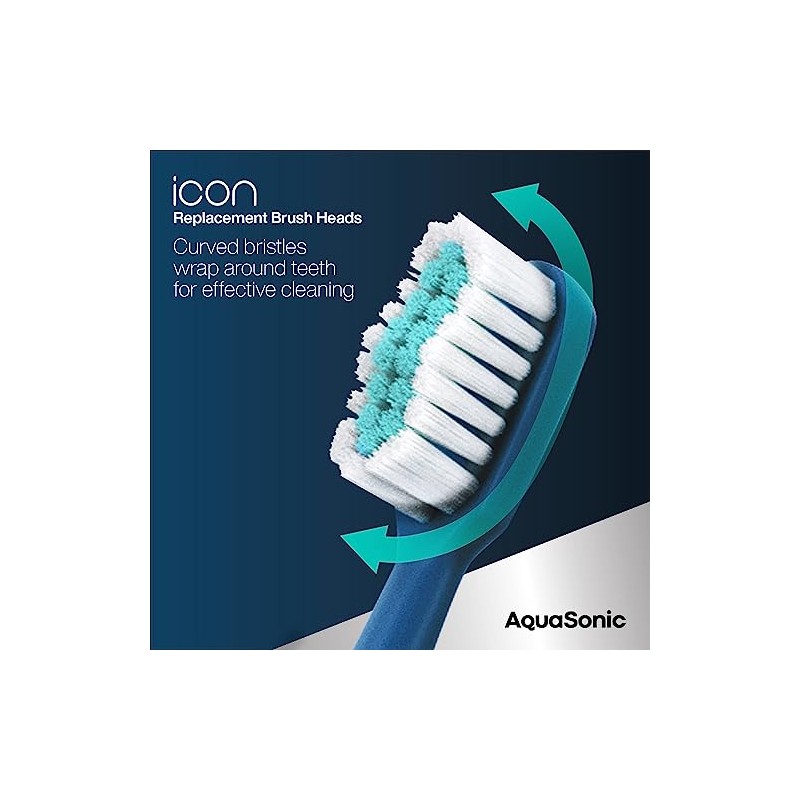 Aquasonic Cabezales De Repuesto Compatibles Con El Cepillo De Dientes