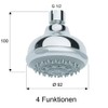 Shower Head Set Wall Arm with Shower Head with Anti-Limescale