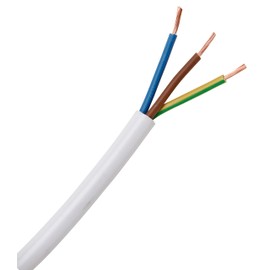 Kopp Power cord H03 VV-F, 3 x 0.75 mm².