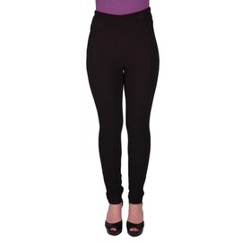 EyeCatchClothing - Jodie Stretch Womens Jodhpur Ribbed Pants Black S/M